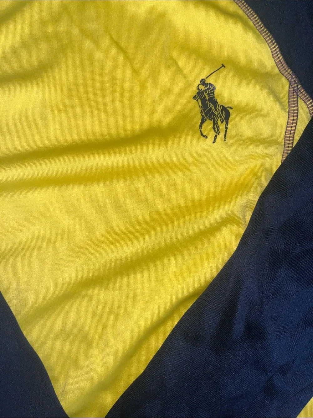 Boys Polo Ralph Lauren Yellow Swim Rash-guard size S